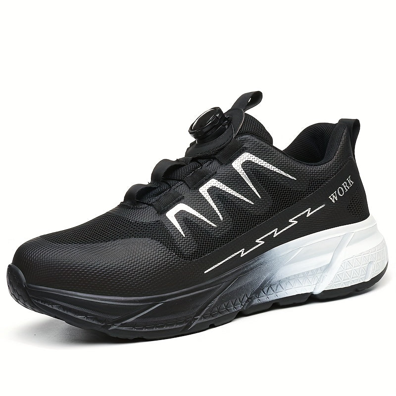 AMAWEI Women's Steel Toe Work Boots - Slip-Resistant Safety