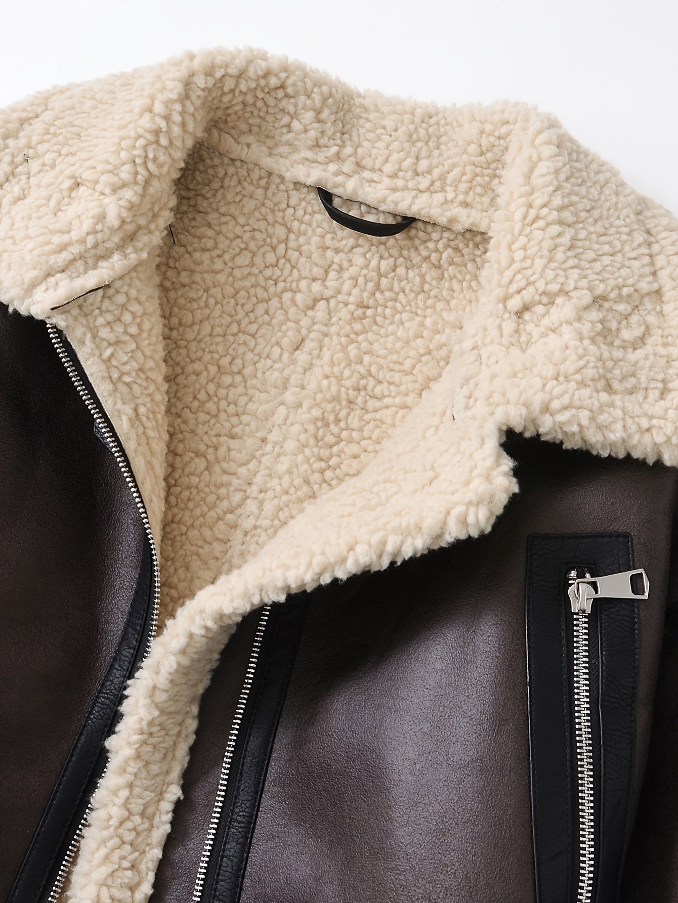 Women's Vintage Jacket - Belted Waist Zipper Cropped