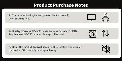 Gawfolk 24.5" Gaming Monitor - 200Hz Full HD IPS Flat Panel