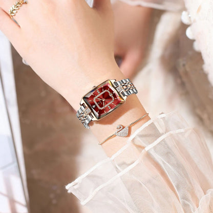 POEDAGAR Women's Luxury Watch - Waterproof Calendar Quartz Steel