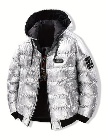 Men's Stylish Puffer Jacket - Thickened Warm