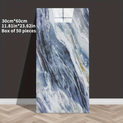 3D Marble Self-Adhesive Wall Tiles — 20/30/50 pcs