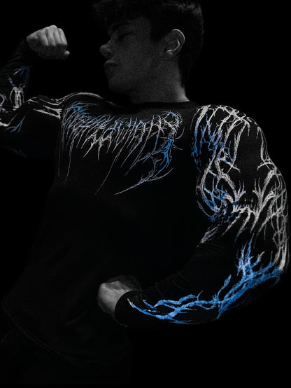 Men's Compression Long Sleeve Fitness Shirt - Muscle Fit