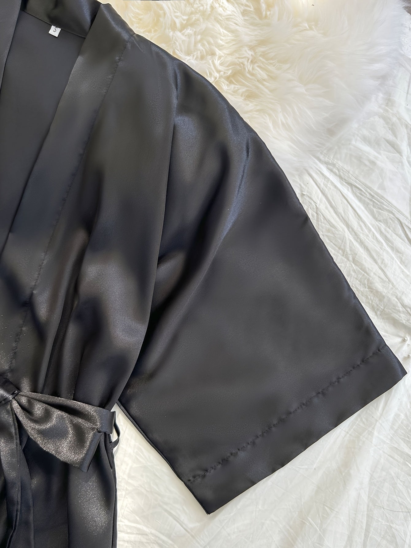 Women's All-Season V-Neck Pajama Set - Tie Waist Drawstring