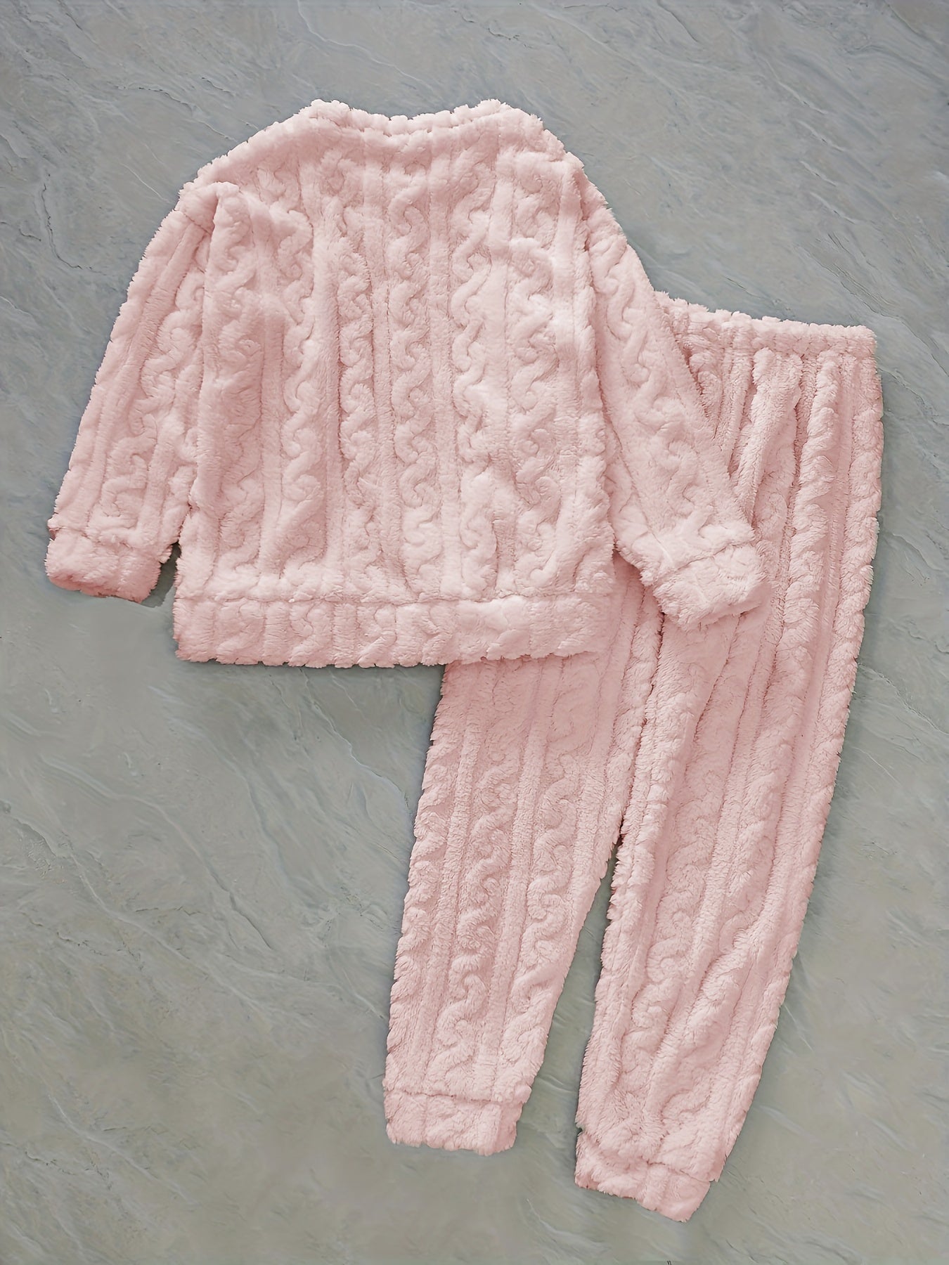 Thick Warm Pajama Set - Jacquard Bear Flannel
