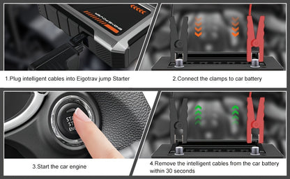 Démarreur de voiture SWAREY 12000mAh