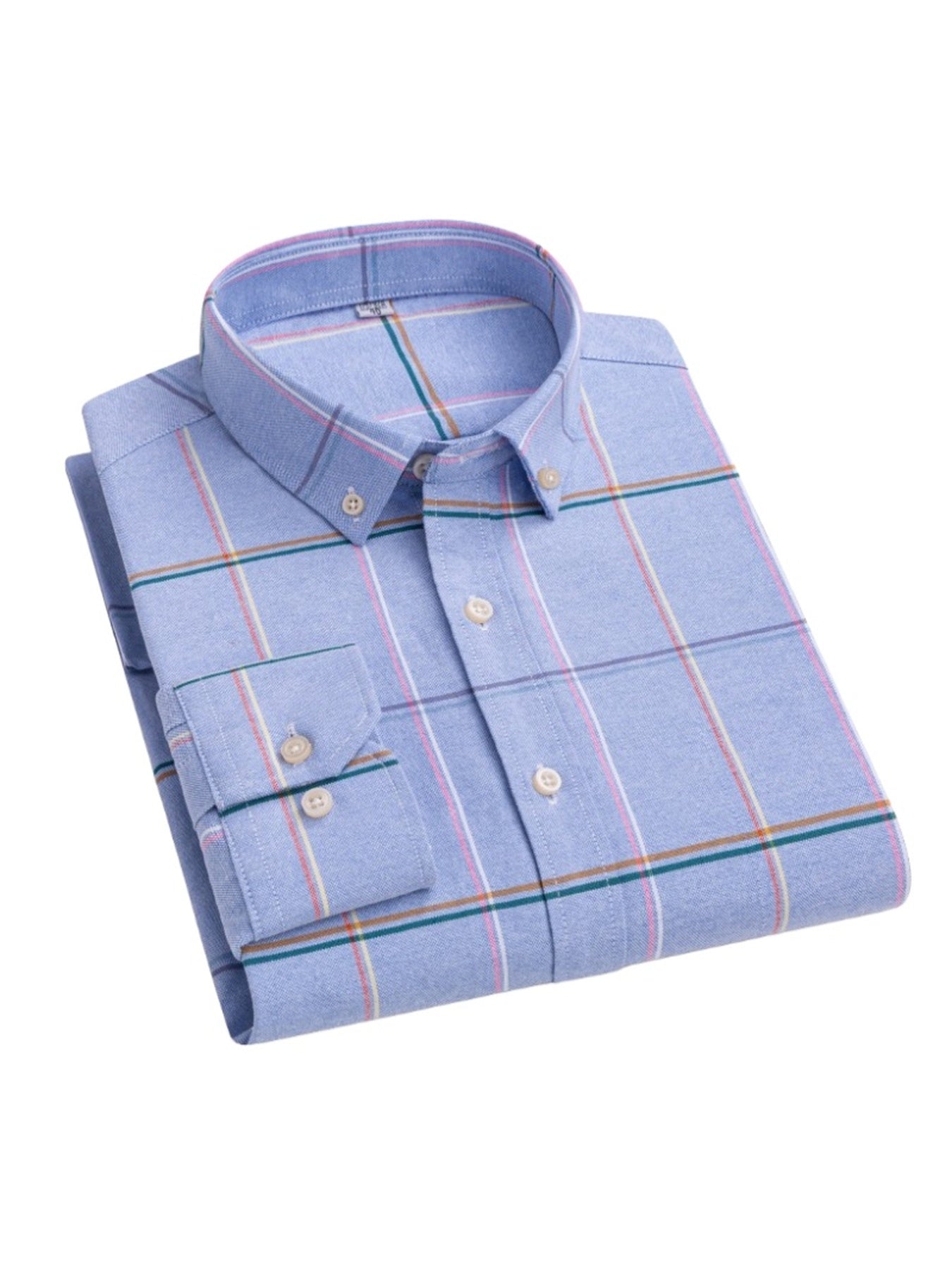 Men's 3-Pack Long Sleeve Oxford Shirts - Embroidered Chest Pockets