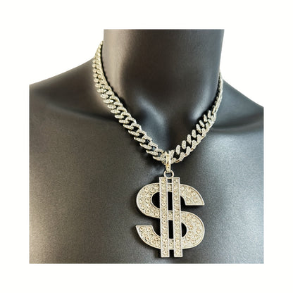 Men's Heavy-Duty Dollar Sign Necklace