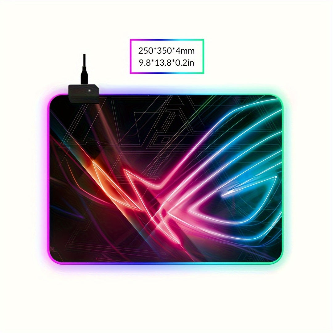 Gaming LED RGB Mouse Pad - Luminous Keyboard Pad Non-Slip