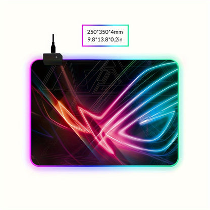 Gaming LED RGB Mouse Pad - Luminous Keyboard Pad Non-Slip