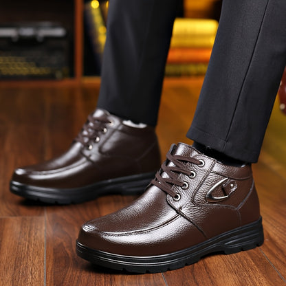 Men's Genuine Leather Winter Boots