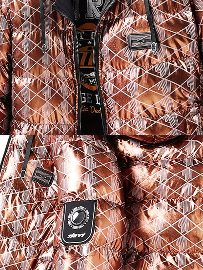 Men's Stylish Puffer Jacket - Thickened Warm