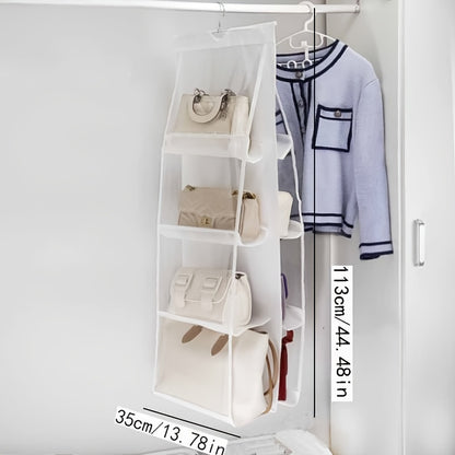 Multi Layer Hanging Bag Organizer - Space Saving Wardrobe