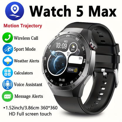 GPS GT5 Pro Men's Smartwatch - 3.86cm HD Display 100+ Sports