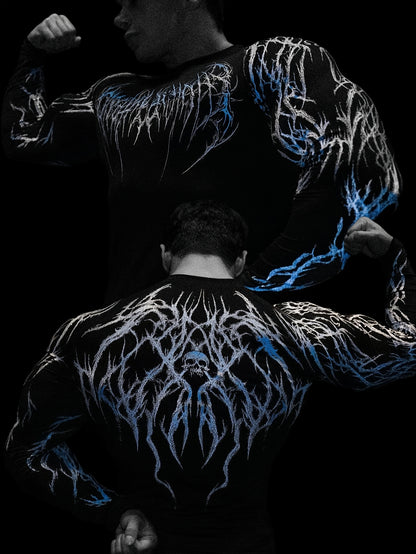 Men's Compression Long Sleeve Fitness Shirt - Muscle Fit