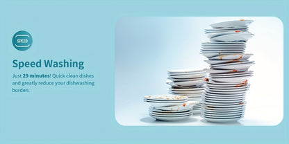 Airmsen Independent Countertop Dishwasher - 5+1 Programs 5L Tank