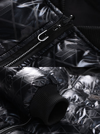 Men's Stylish Puffer Jacket - Thickened Warm