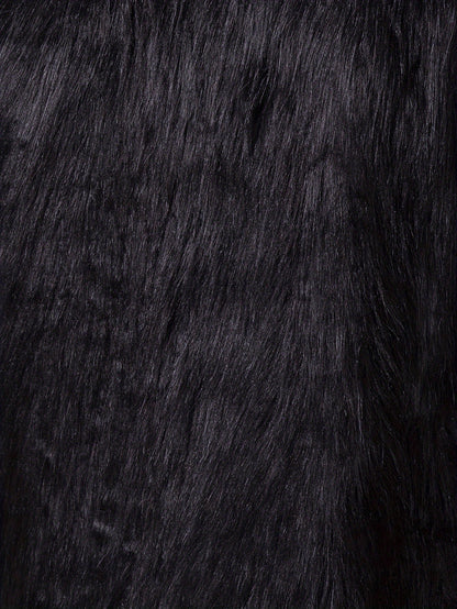 NØRVA Men's Long Faux Fur Trench Coat