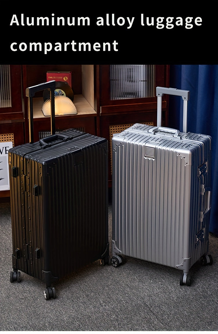 Aluminum Magnesium Alloy Luggage 20-28" - Password Lock Hard Case