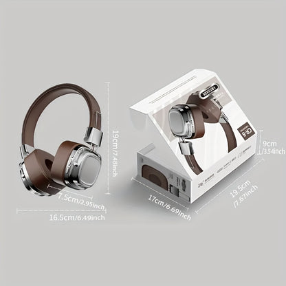 Retro Wireless Headphones - HiFi Deep Bass with 350mAh Battery
