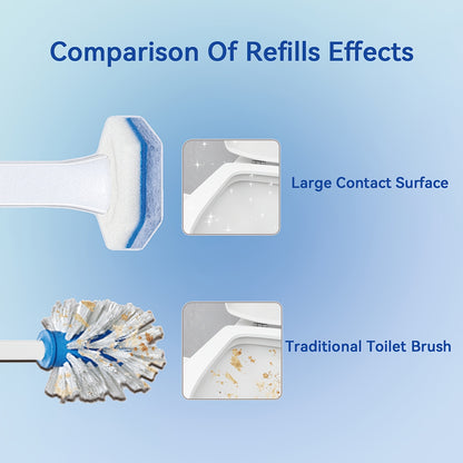 Disposable Toilet Brush Set 60/64pcs - Sponge Complete Tools