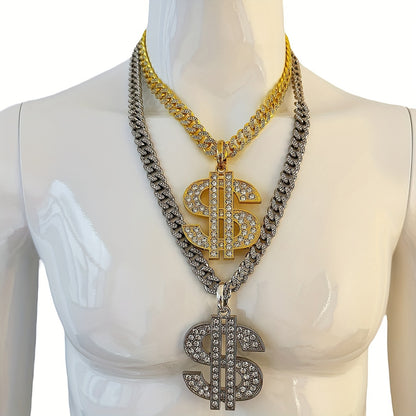 Men's Heavy-Duty Dollar Sign Necklace