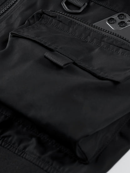 Men’s Premium Utility Bomber Jacket with Multi-Pocket