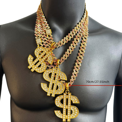Men's Heavy-Duty Dollar Sign Necklace