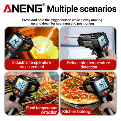ANENG TH202 Thermometer Hygrometer - Non-Contact -50-600°C LCD
