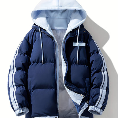 Plus Size Women's Skiing Coat - Warm Thick Hooded Two-Piece