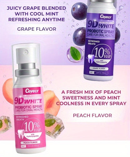 Oral Spray 3pcs 20ML - Breath Freshener Peach Mint Grape