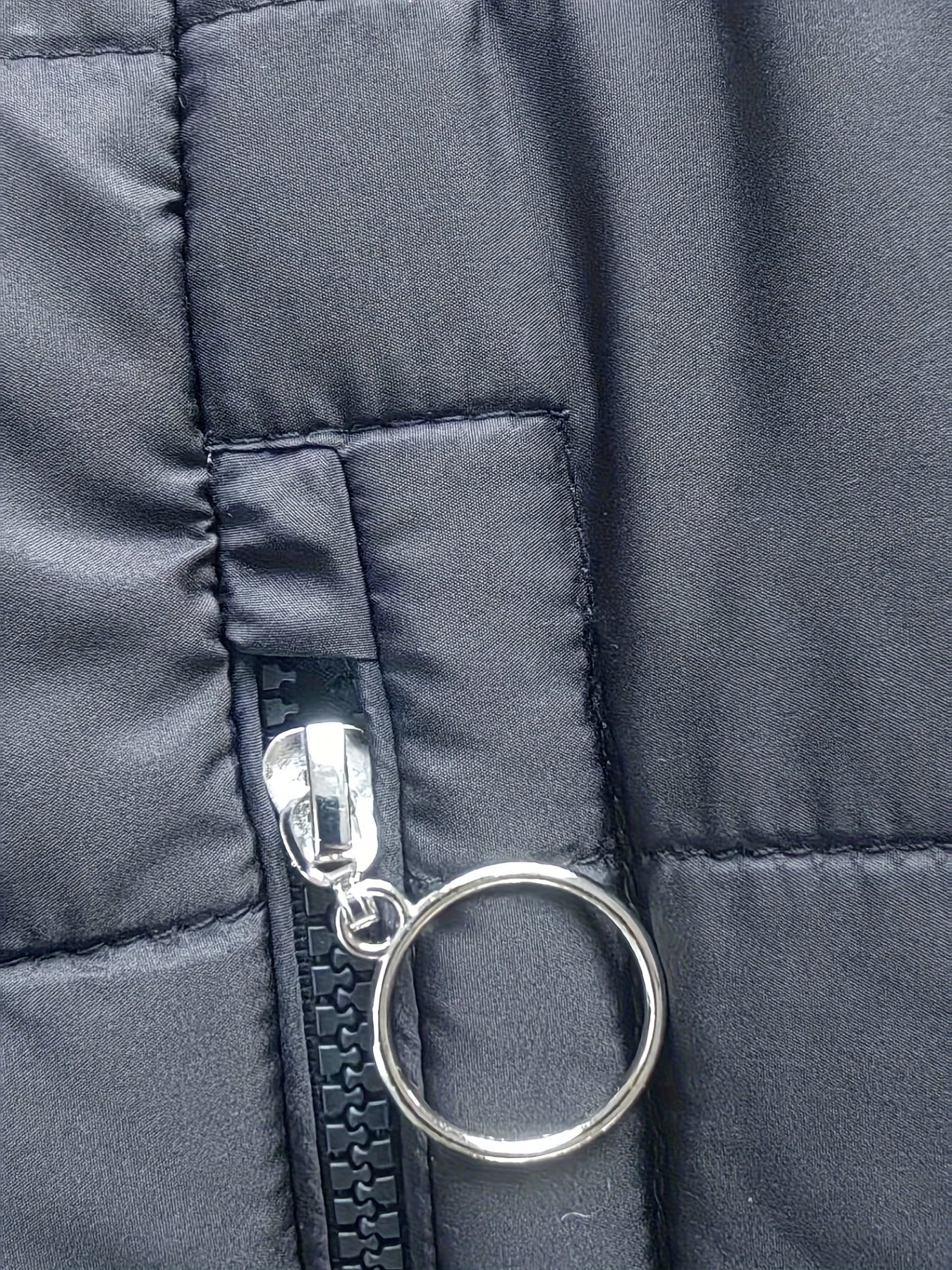 Plus Size Hooded Mid-Length Thick Warm Coat - Anti-Cold Zipper