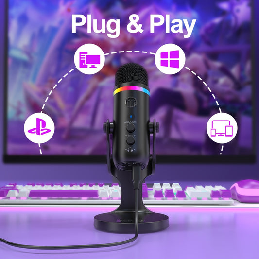 ZealSound Microphone - RGB with Touch Controls