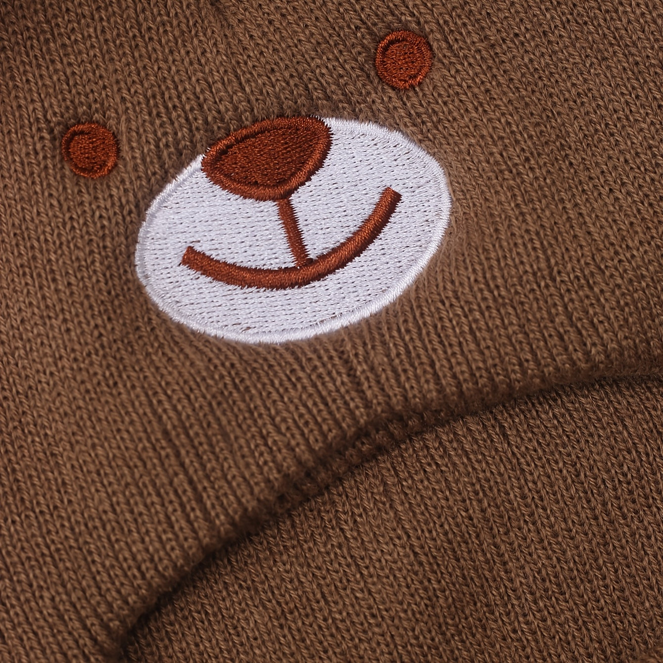 Baby Bear Ear Mask & Beanie - 0-8 Years Winter Hat