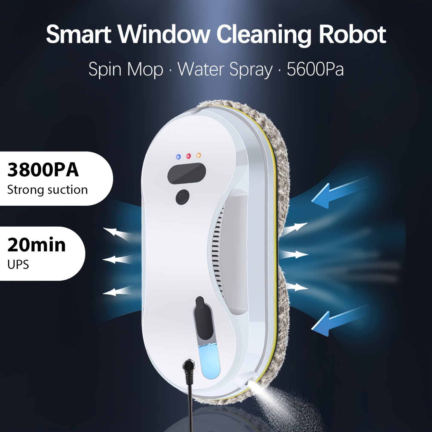 Intelligent Automatic Window Cleaner - Remote Controlled