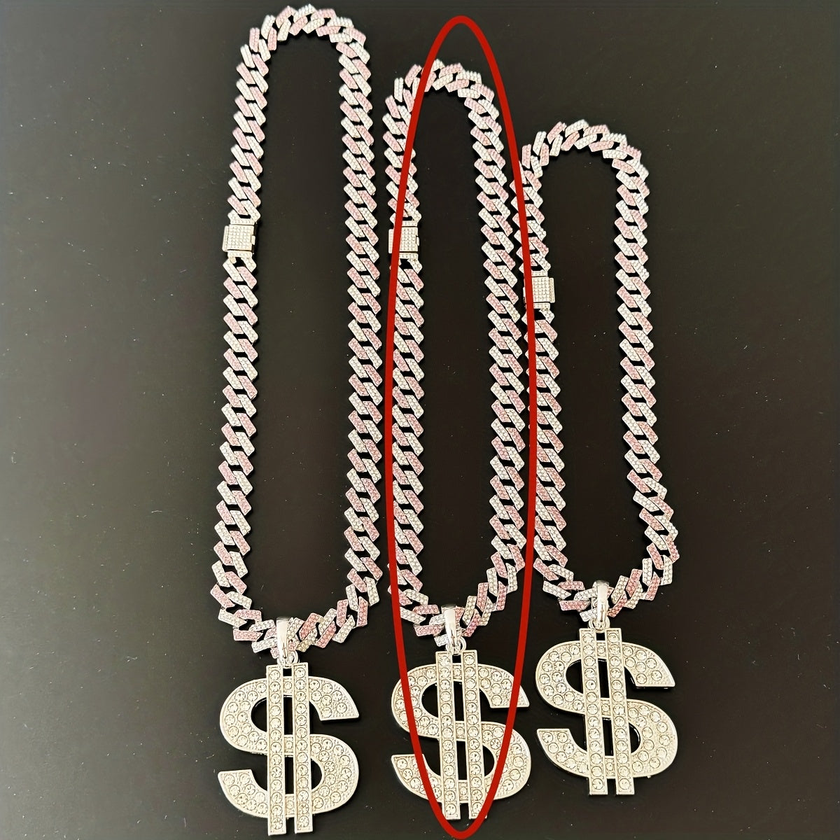 Men's Heavy-Duty Dollar Sign Necklace