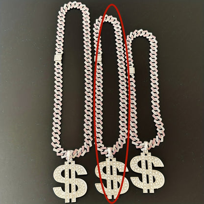 Men's Heavy-Duty Dollar Sign Necklace