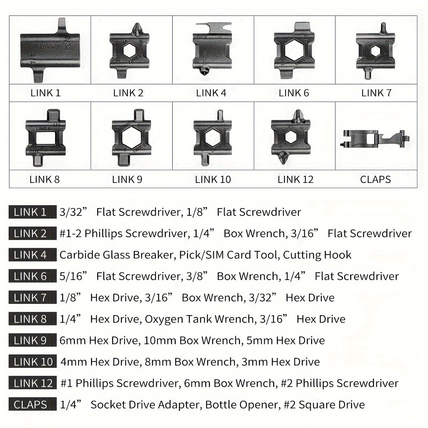 29-in-1 Multi-Tool Bracelet - Wearable