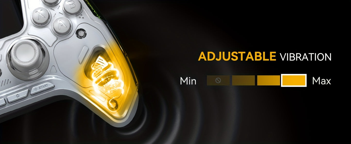 FIEHDUW Wireless Gaming Controller - Hall Effect RGB V2 White