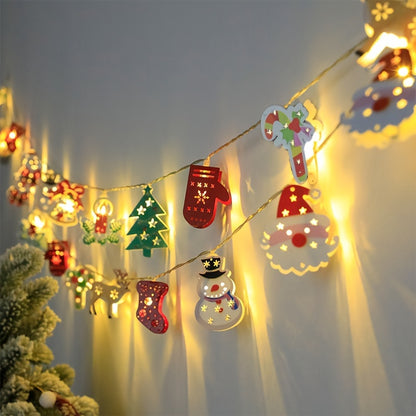Gleaming LED Christmas String Lights – Santa, Snowman & More
