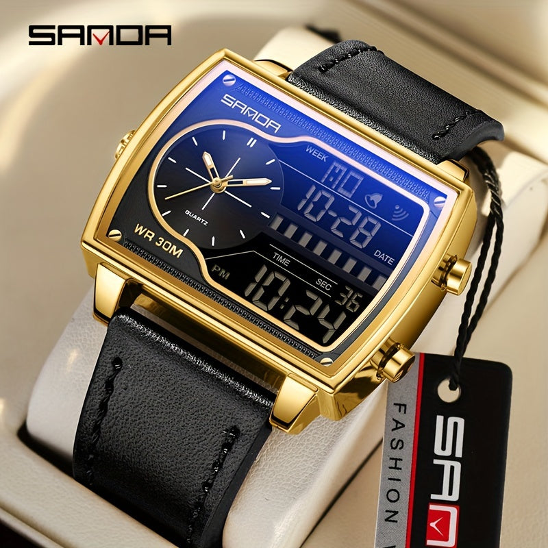 OFNS Men's Digital Watch - Multifunctional Electronic Timing Square