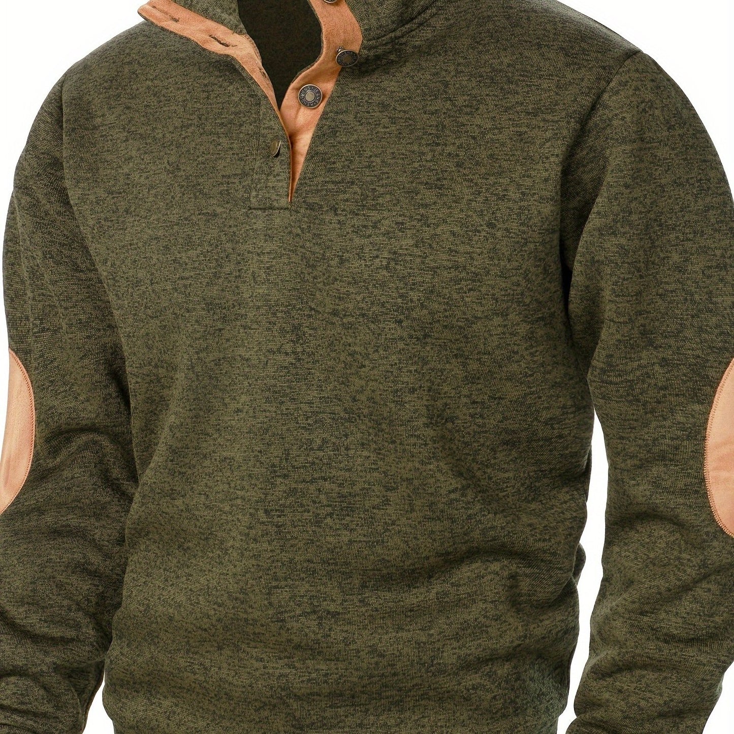 Men's Stand-Collar Casual Sweatshirt - Autumn Winter Long Sleeve