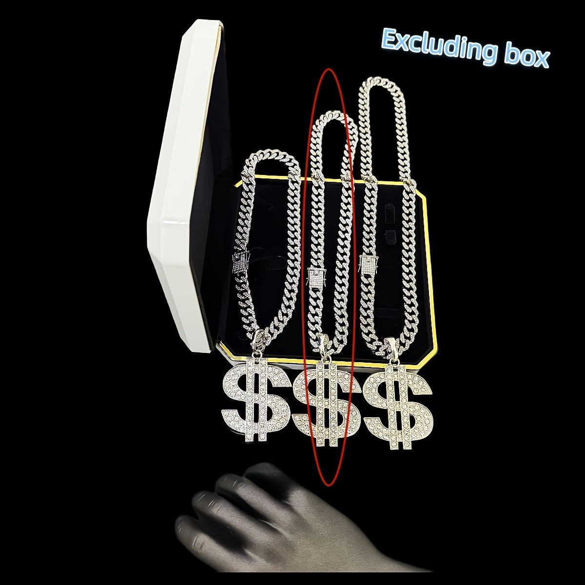 Men's Heavy-Duty Dollar Sign Necklace