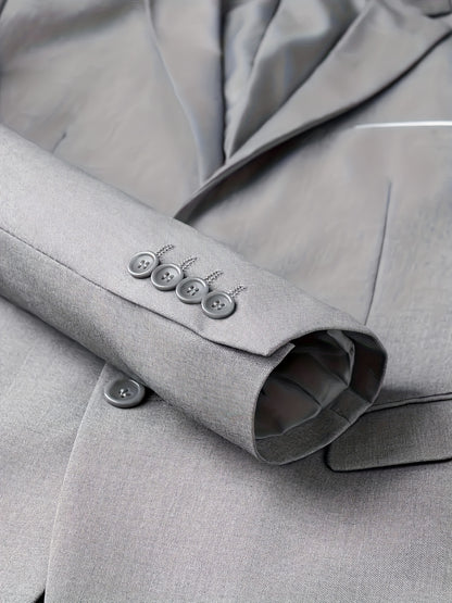 Men's 3pcs Suit Set - Blazer Vest Pants Elegant