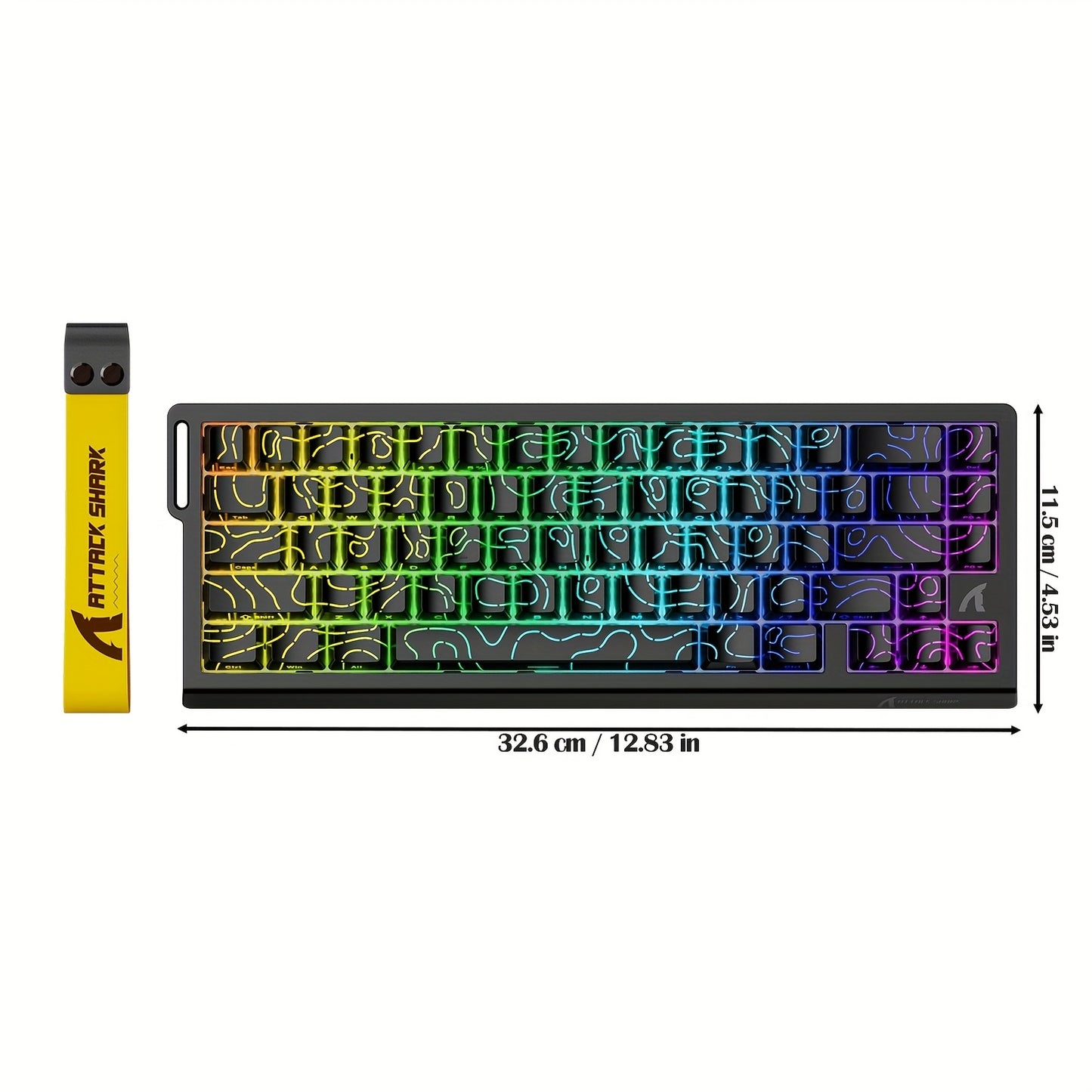 ATTACK SHARK X68HE Rapid Trigger Gaming Keyboard - Magnetic Switch