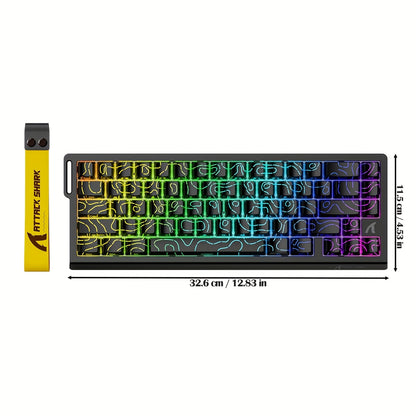 ATTACK SHARK X68HE Rapid Trigger Gaming Keyboard - Magnetic Switch