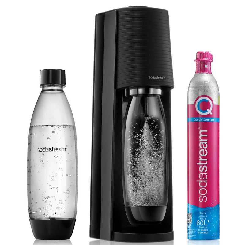 SODASTREAM TERRA SATURATOR - Cartridge 2 Bottles 1L + Pepsi Syrup