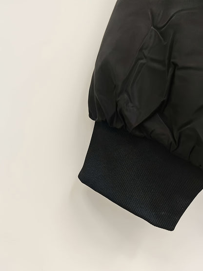 Men'S High-End Hooded Coat with Fur Collar, Thick And Warm.