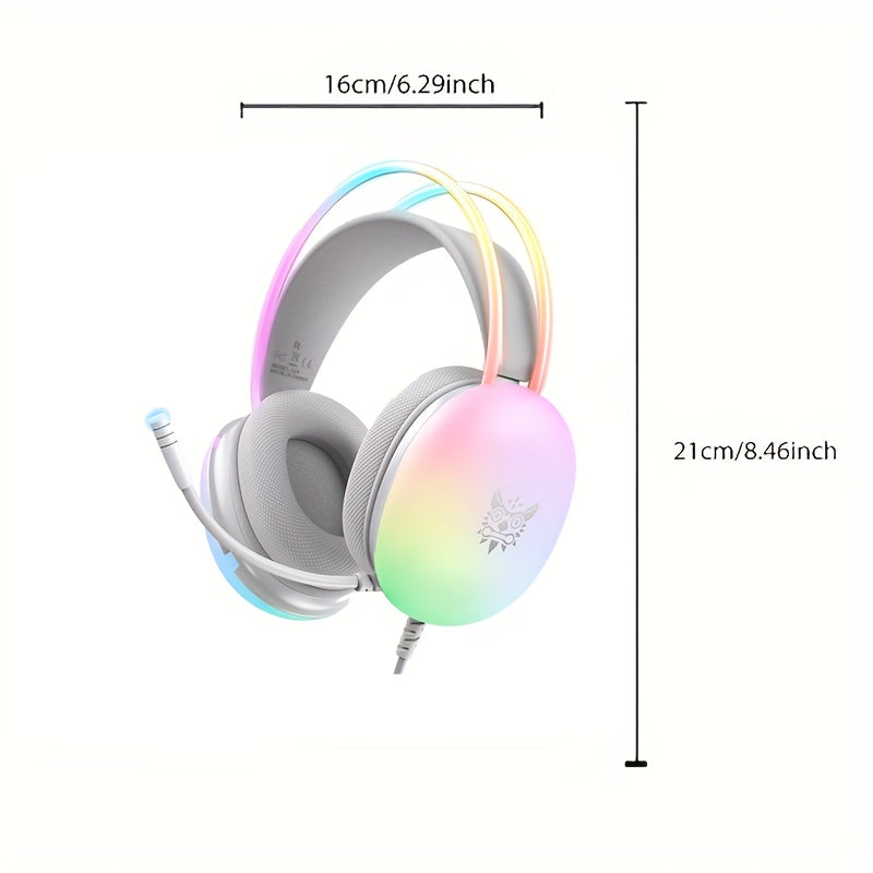 ONIKUMA X25 Gaming Earphones - RGB 7.1 Surround Sound with Mic