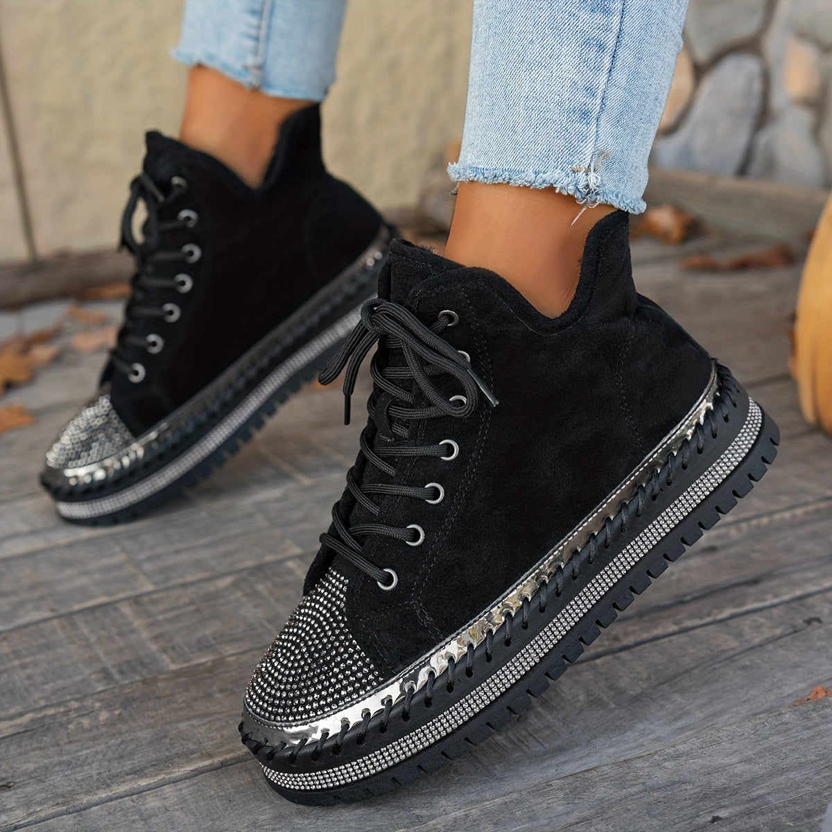 Women's Rhinestone Boots